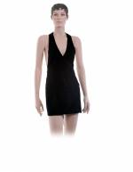 DEWAL Фартук мастера для окрашивания полиэстер черный короткий 56*78см купить недорого в интернет магазине Beauty Prof с доставкой по Хабаровску и регионам России