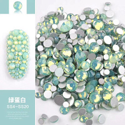 NAILS OPT Стразы матовые зеленые купить недорого в интернет магазине Beauty Prof с доставкой по Хабаровску и регионам России