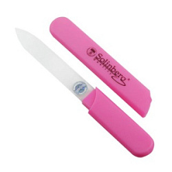 SOLINBERG Пилка стеклянная с голограммой в пластиковом тубусе цвет микс 128 мм купить недорого в интернет магазине Beauty Prof с доставкой по Хабаровску и регионам России