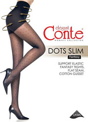 Колготки Conte Fantasy Dots slim размер 2 черный купить недорого в интернет магазине Beauty Prof с доставкой по Хабаровску и регионам России
