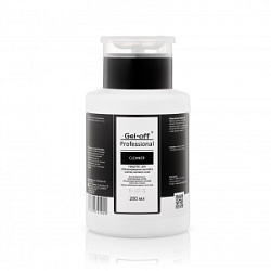 GEL-OFF Средство для обезжиривания и снятия липкого слоя с помпой 200 мл купить недорого в интернет магазине Beauty Prof с доставкой по Хабаровску и регионам России