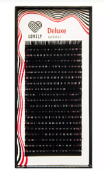 Ресницы чёрные LOVELY Deluxe отд. длины 20 лент (C 0,10 11 mm)