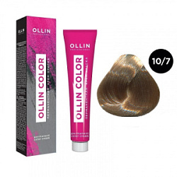 OLLIN Color Крем-краска 10/7 светлый блондин коричневый 100 мл купить недорого в интернет магазине Beauty Prof с доставкой по Хабаровску и регионам России