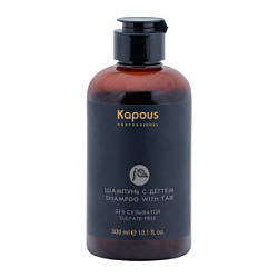 KAPOUS Бессульфатный шампунь с дегтем 300 мл купить недорого в интернет магазине Beauty Prof с доставкой по Хабаровску и регионам России