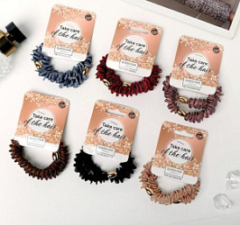 Резинка для волос Лютик (набор 2 шт) атласный виток, 6 см купить недорого в интернет магазине Beauty Prof с доставкой по Хабаровску и регионам России