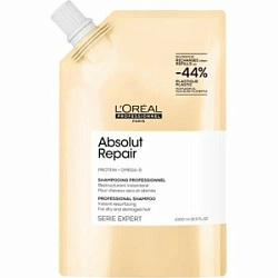 LOREAL Absolut Repair Gold Шампунь дой-пак 1000 мл купить недорого в интернет магазине Beauty Prof с доставкой по Хабаровску и регионам России