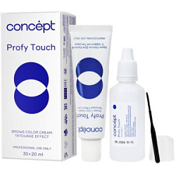 CONCEPT Краска для бровей  Эффект Татуажа черный 30*20 мл купить недорого в интернет магазине Beauty Prof с доставкой по Хабаровску и регионам России