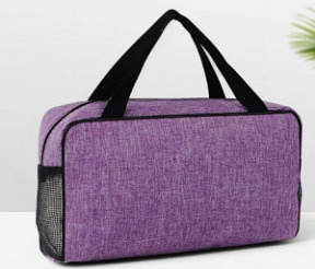 Косметичка-сумка на молнии с ручками фиолетовая 26*9*13 см купить недорого в интернет магазине Beauty Prof с доставкой по Хабаровску и регионам России
