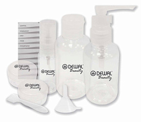 DEWAL Beauty Дорожный набор баночек для путешествий 7 предметов купить недорого в интернет магазине Beauty Prof с доставкой по Хабаровску и регионам России