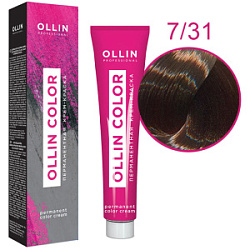 OLLIN Крем-краска  7/31 русый золотисто-пепельный 60 мл купить недорого в интернет магазине Beauty Prof с доставкой по Хабаровску и регионам России