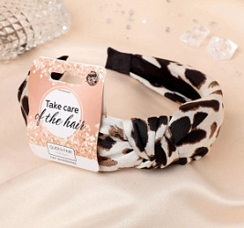 Ободок для волос Кокетка светлый лео 3 см купить недорого в интернет магазине Beauty Prof с доставкой по Хабаровску и регионам России