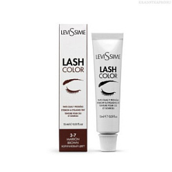 LEVISSIME Краска для бровей и ресниц №3.7 коричневый 15 мл купить недорого в интернет магазине Beauty Prof с доставкой по Хабаровску и регионам России