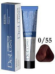 ESTEL De Luxe Краска-уход 0/55 60 мл купить недорого в интернет магазине Beauty Prof с доставкой по Хабаровску и регионам России