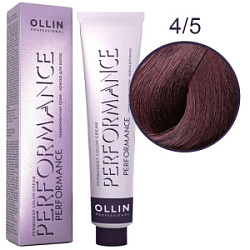 OLLIN Performance Краска  4/5 шатен махагоновый 60 мл купить недорого в интернет магазине Beauty Prof с доставкой по Хабаровску и регионам России