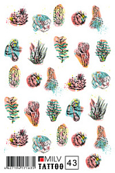 MILV Переводные татуировки №43 купить недорого в интернет магазине Beauty Prof с доставкой по Хабаровску и регионам России