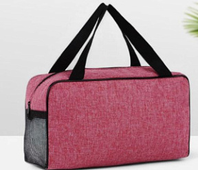 Косметичка-сумка на молнии с ручками тёмно-розовая 26*9*13 см купить недорого в интернет магазине Beauty Prof с доставкой по Хабаровску и регионам России