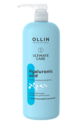 OLLIN Ultimate Care Увлажняющий шампунь для волос с гиалуроновой кислотой 1000 мл купить недорого в интернет магазине Beauty Prof с доставкой по Хабаровску и регионам России