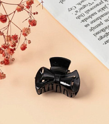 Краб для волос Глянец закрученный бантик черный 4 см 4730576 купить недорого в интернет магазине Beauty Prof с доставкой по Хабаровску и регионам России