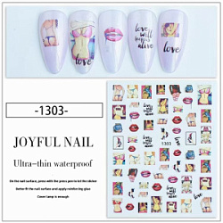 NAILS OPT Наклейки для дизайна 1303 купить недорого в интернет магазине Beauty Prof с доставкой по Хабаровску и регионам России