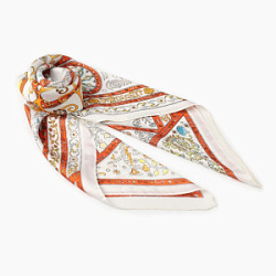 MINAKU Платок женский цвет белый 70*70 купить недорого в интернет магазине Beauty Prof с доставкой по Хабаровску и регионам России