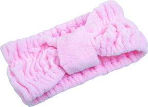 DEWAL Beauty Повязка на голову Бантик розовый купить недорого в интернет магазине Beauty Prof с доставкой по Хабаровску и регионам России