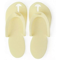 WHITE LINE Тапочки-вьетнамки пенополиэтилен шампань 5 мм 20 пар купить недорого в интернет магазине Beauty Prof с доставкой по Хабаровску и регионам России