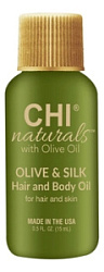 CHI Olive Naturals Масло для волос и тела  15 мл купить недорого в интернет магазине Beauty Prof с доставкой по Хабаровску и регионам России