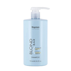 KAPOUS Blond Bar Шампунь с антижелтым эффектом 750 мл купить недорого в интернет магазине Beauty Prof с доставкой по Хабаровску и регионам России