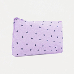 Косметичка Корона на молнии цвет сиреневый 18*1,5*10 см купить недорого в интернет магазине Beauty Prof с доставкой по Хабаровску и регионам России