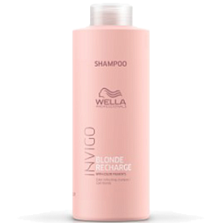 WELLA INVIGO Blond Recharge Шампунь-нейтрализатор желтизны для холодных светлых оттенков 1000 мл купить недорого в интернет магазине Beauty Prof с доставкой по Хабаровску и регионам России
