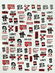 NAILS OPT Наклейки для дизайна DD525 купить недорого в интернет магазине Beauty Prof с доставкой по Хабаровску и регионам России