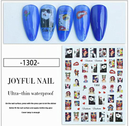 NAILS OPT Наклейки для дизайна 1302 купить недорого в интернет магазине Beauty Prof с доставкой по Хабаровску и регионам России
