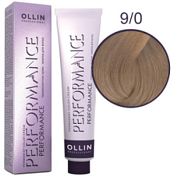 OLLIN Performance Краска  9/0 блондин 60 мл купить недорого в интернет магазине Beauty Prof с доставкой по Хабаровску и регионам России