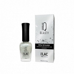 IQ BEAUTY Prolac Финишное покрытие для лака с поталью глянцевое Серебро 12,5 мл купить недорого в интернет магазине Beauty Prof с доставкой по Хабаровску и регионам России