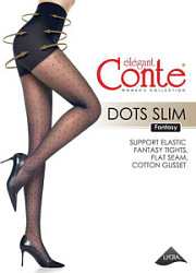 Колготки Conte Fantasy Dots slim размер 2 черный