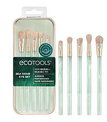 ECOTOOLS Набор кистей для макияжа глаз Sea Gems Coastal Crush Eye+Tin Set купить недорого в интернет магазине Beauty Prof с доставкой по Хабаровску и регионам России