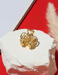 Краб для волос Бантик жемчуг золото 2,5 см 4072698 купить недорого в интернет магазине Beauty Prof с доставкой по Хабаровску и регионам России