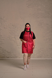 FSK Жилет удлиненный Оксфорд красный размер S (46) купить недорого в интернет магазине Beauty Prof с доставкой по Хабаровску и регионам России