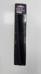 HAIR BRUSH PRO Расческа гребень 22 см прямоугольная пластик черный купить недорого в интернет магазине Beauty Prof с доставкой по Хабаровску и регионам России