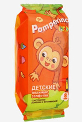 Салфетки влажные Pamperino Kids с ромашкой и витамином E 8 шт. купить недорого в интернет магазине Beauty Prof с доставкой по Хабаровску и регионам России