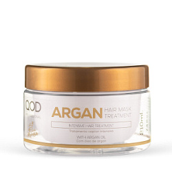 QOD PRO Argan Hair Mask Treatment Маска с маслом арганы для восстановления волос 210 мл купить недорого в интернет магазине Beauty Prof с доставкой по Хабаровску и регионам России