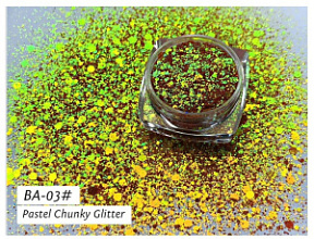 MELODY Глиттер BA03 Gold купить недорого в интернет магазине Beauty Prof с доставкой по Хабаровску и регионам России