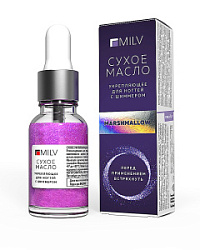 MILV Сухое укрепляющее масло для ногтей с шиммером Marshmallow 15 мл купить недорого в интернет магазине Beauty Prof с доставкой по Хабаровску и регионам России