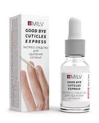 MILV Good Bye Cuticles Express Средство для удаления ороговевшей кожи 15 мл купить недорого в интернет магазине Beauty Prof с доставкой по Хабаровску и регионам России