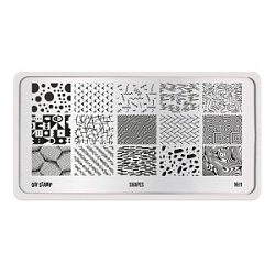 GO!STAMP Пластина для стемпинга 11 Shapes купить недорого в интернет магазине Beauty Prof с доставкой по Хабаровску и регионам России