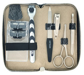 METZGER Набор маникюрный мужской 6 предметов натур. кожа MS-348-S купить недорого в интернет магазине Beauty Prof с доставкой по Хабаровску и регионам России