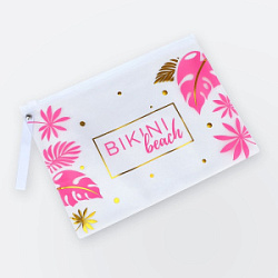 Сумка для купальника Bikini beach цвет бело-розовый 24*17,5*0,3 см купить недорого в интернет магазине Beauty Prof с доставкой по Хабаровску и регионам России
