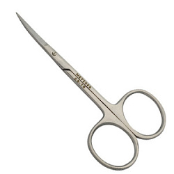 Ножницы для кожи METZGER CS-1/8-D (CVD) изогнутые матовые купить недорого в интернет магазине Beauty Prof с доставкой по Хабаровску и регионам России