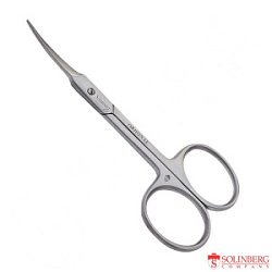 SOLINBERG Ножницы для кутикулы 0022з цвет серебристый матовые 30 мм купить недорого в интернет магазине Beauty Prof с доставкой по Хабаровску и регионам России