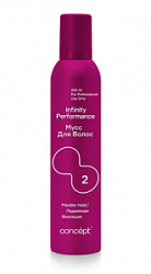 CONCEPT Infinity Performance Мусс для волос подвижной фиксации 300 мл купить недорого в интернет магазине Beauty Prof с доставкой по Хабаровску и регионам России